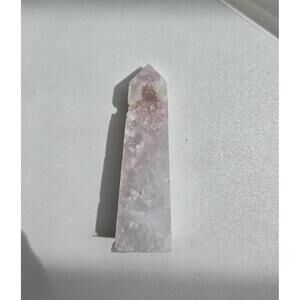 High quality Pink Amethyst with Flower Agate and Druzy Crystal Cavity